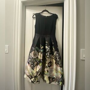 Ted Baker Felicity Gem Gardens Floral Fit and Flare Midi Dress Size 3 (US 8)